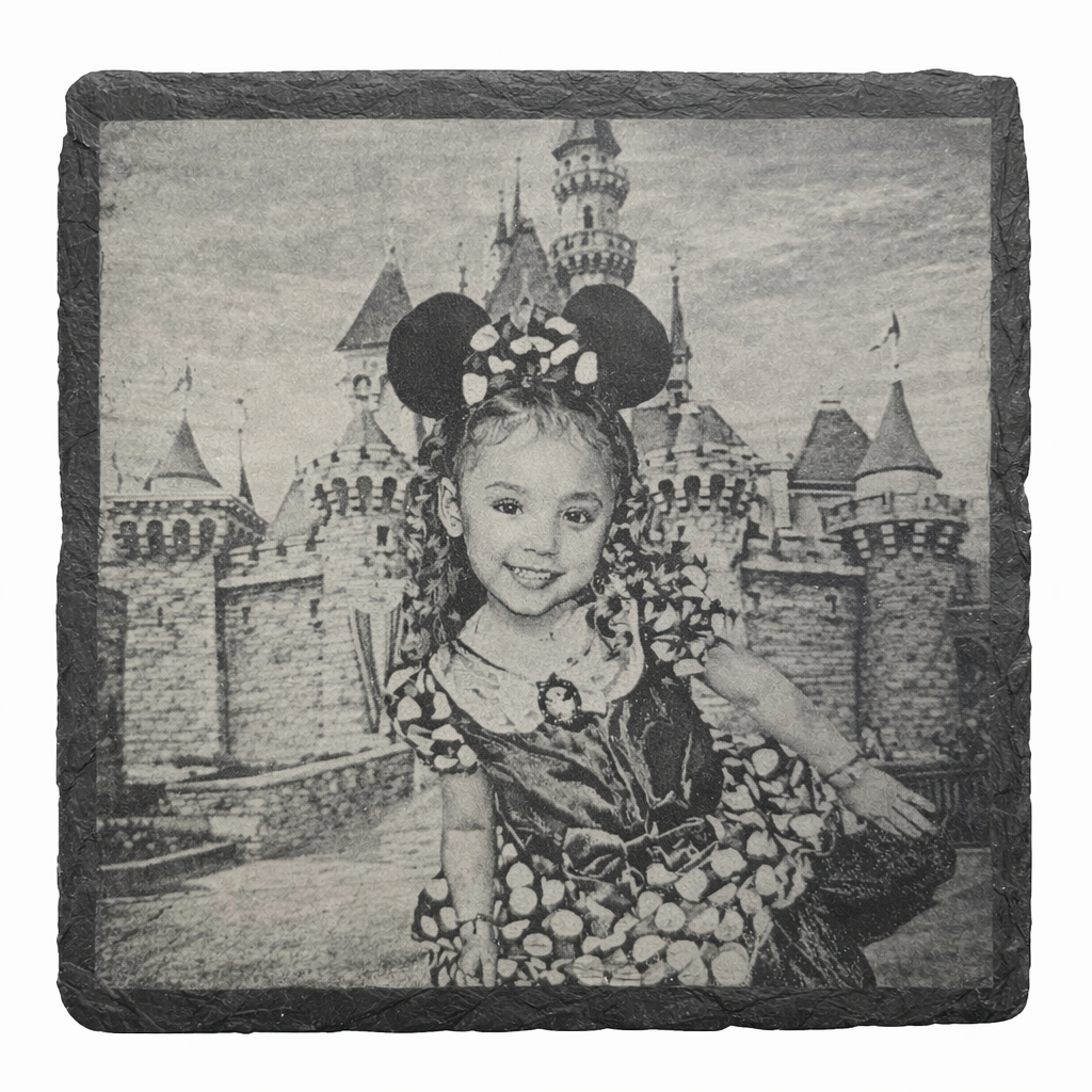 Custom made Rock slate coaster (photos)