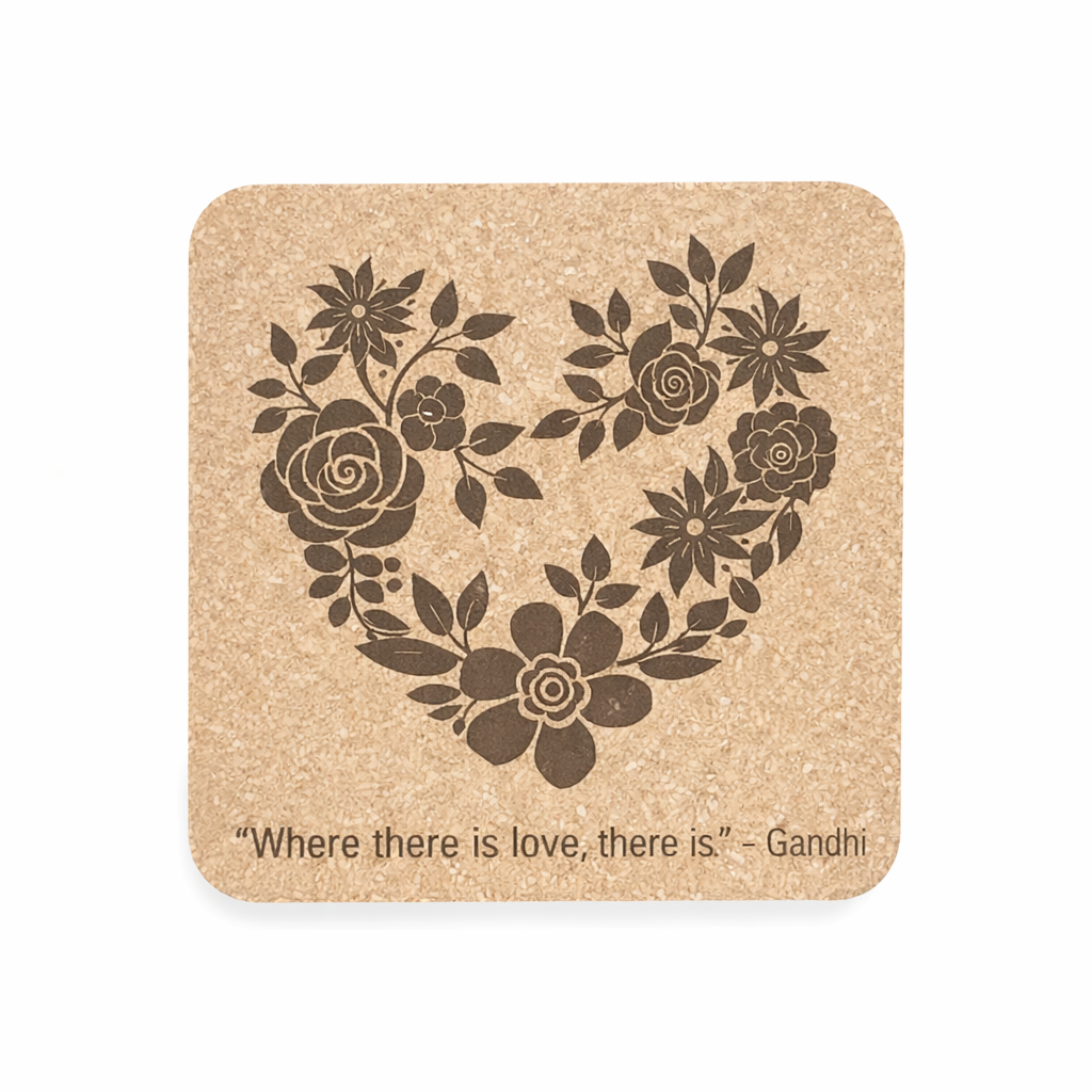 Valentine’s Cork Coasters