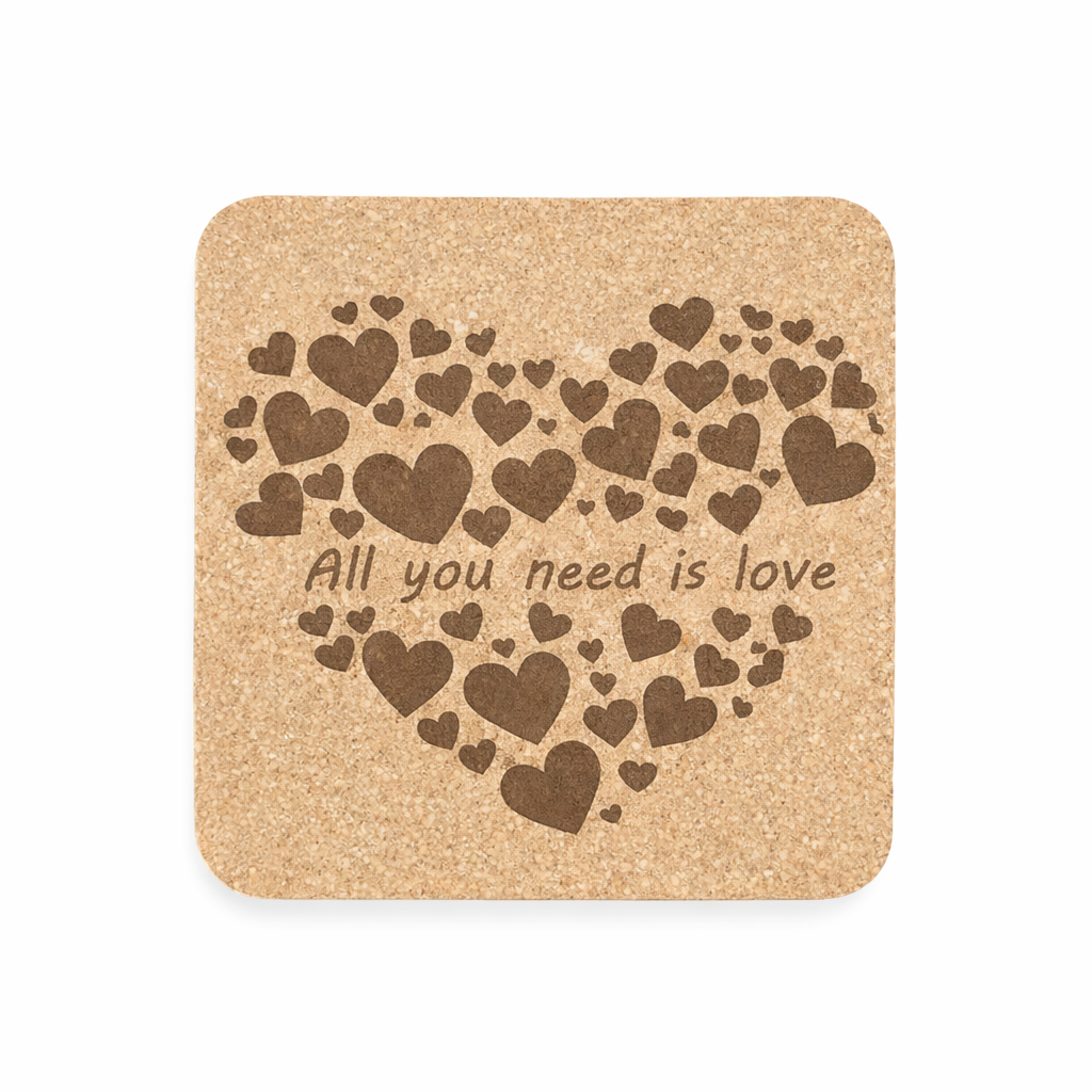 Valentine’s Cork Coasters