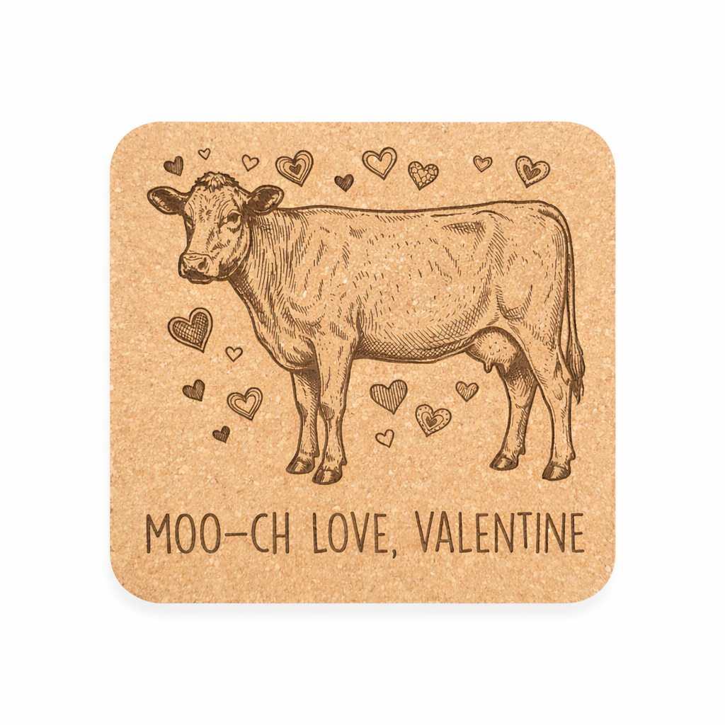 Valentine’s Cork Coasters
