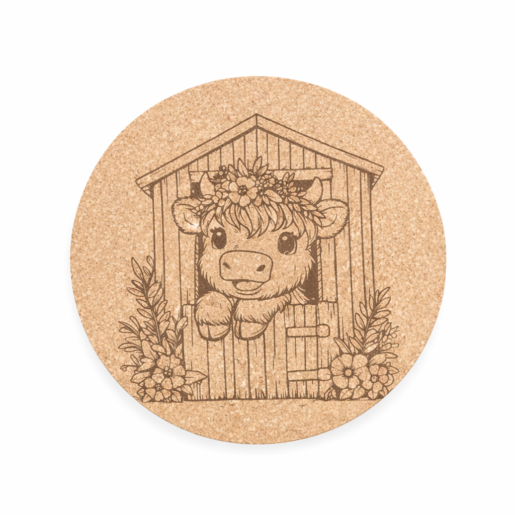 Valentine’s Cork Coasters