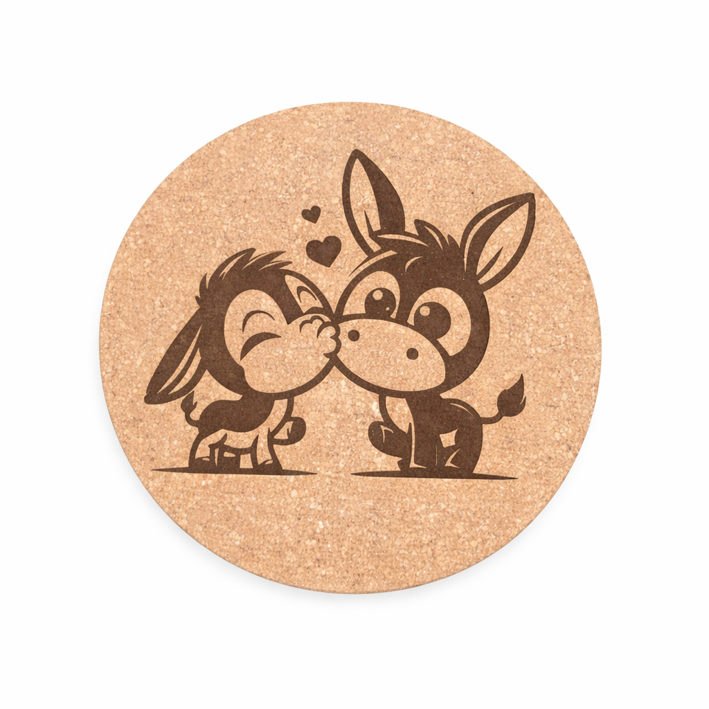 Valentine’s Cork Coasters