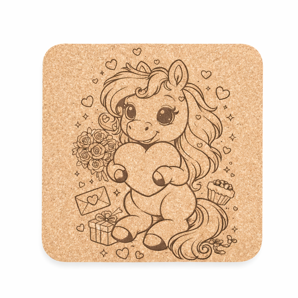 Valentine’s Cork Coasters