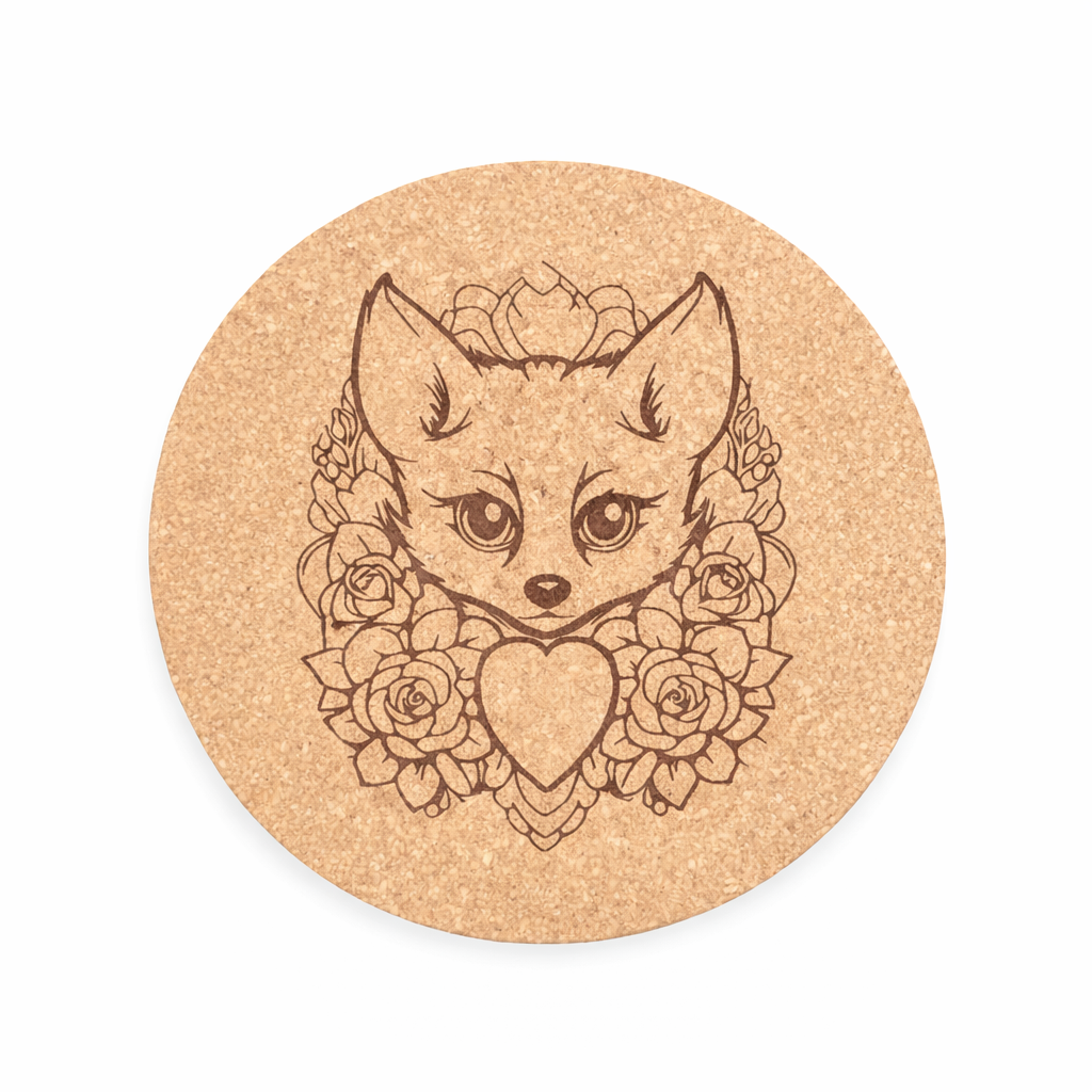 Valentine’s Cork Coasters