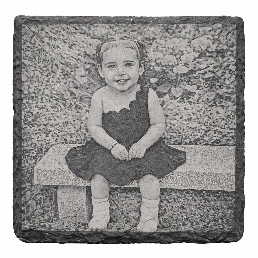 Custom made Rock slate coaster (photos)