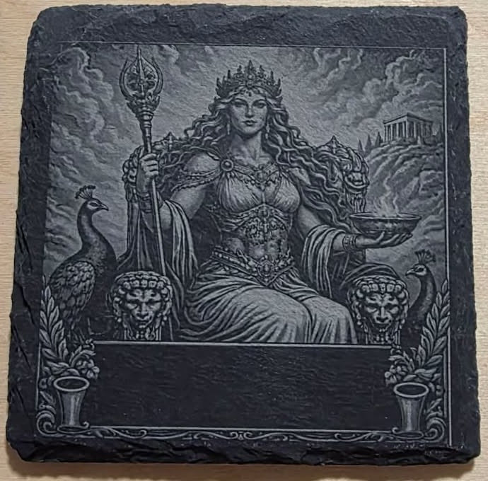 Greek Gods Slate Rock Coasters