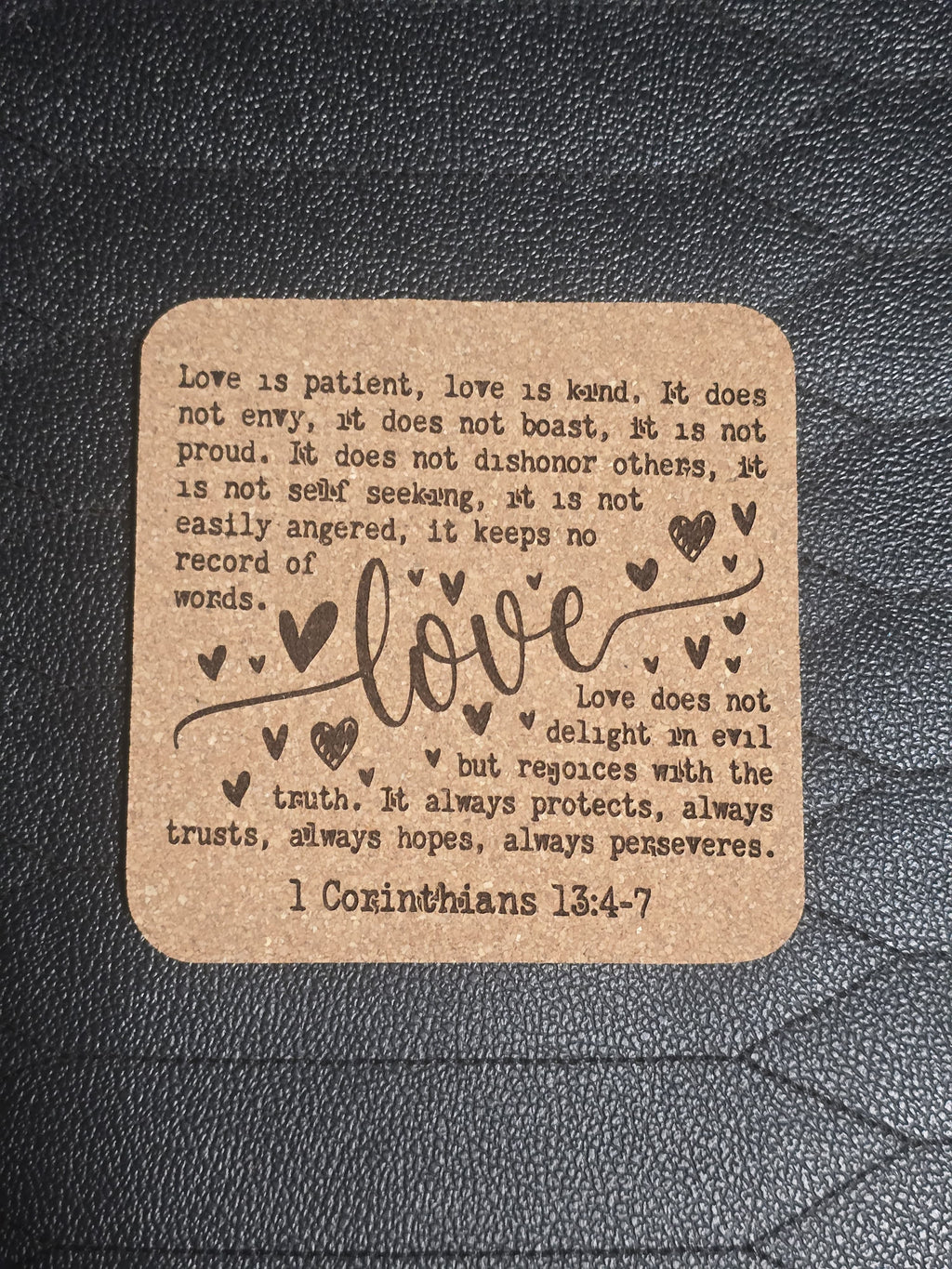 Valentine’s Cork Coasters