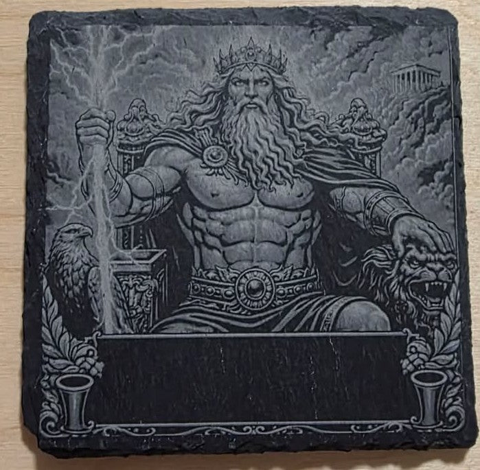 Greek Gods Slate Rock Coasters
